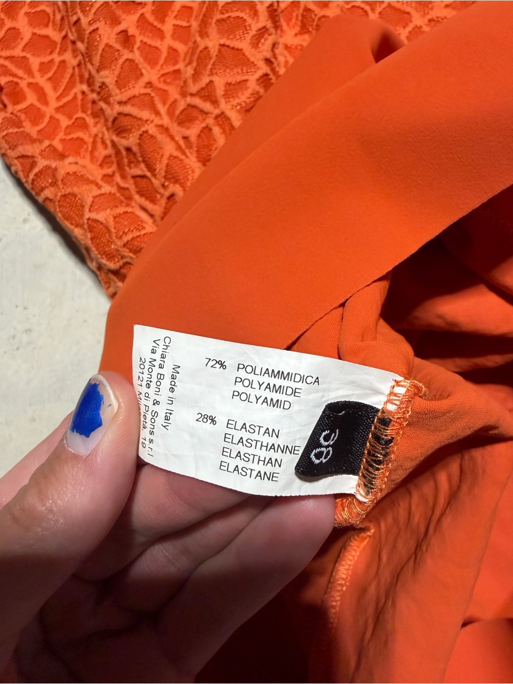Chiara boni la petite robe Italy Orange Dress 38 - Picture 9 of 10